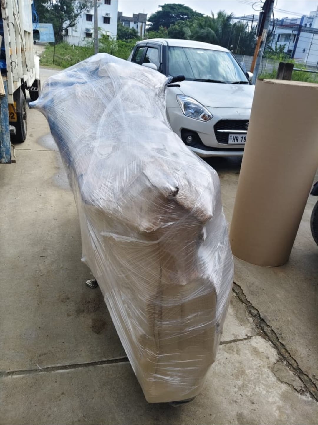 Motorcycle Full Body Bubble & Stretch Packing
